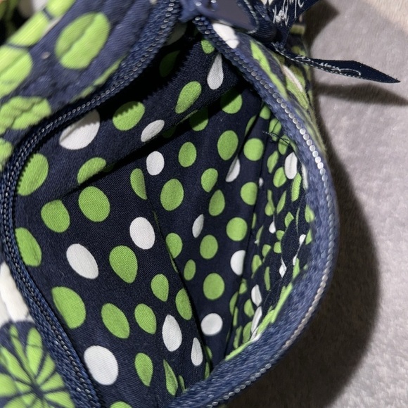 Vera Bradley -Navy Green White -Floral Nightingale -Crossbody Shoulder Bag Purse - Picture 13 of 16